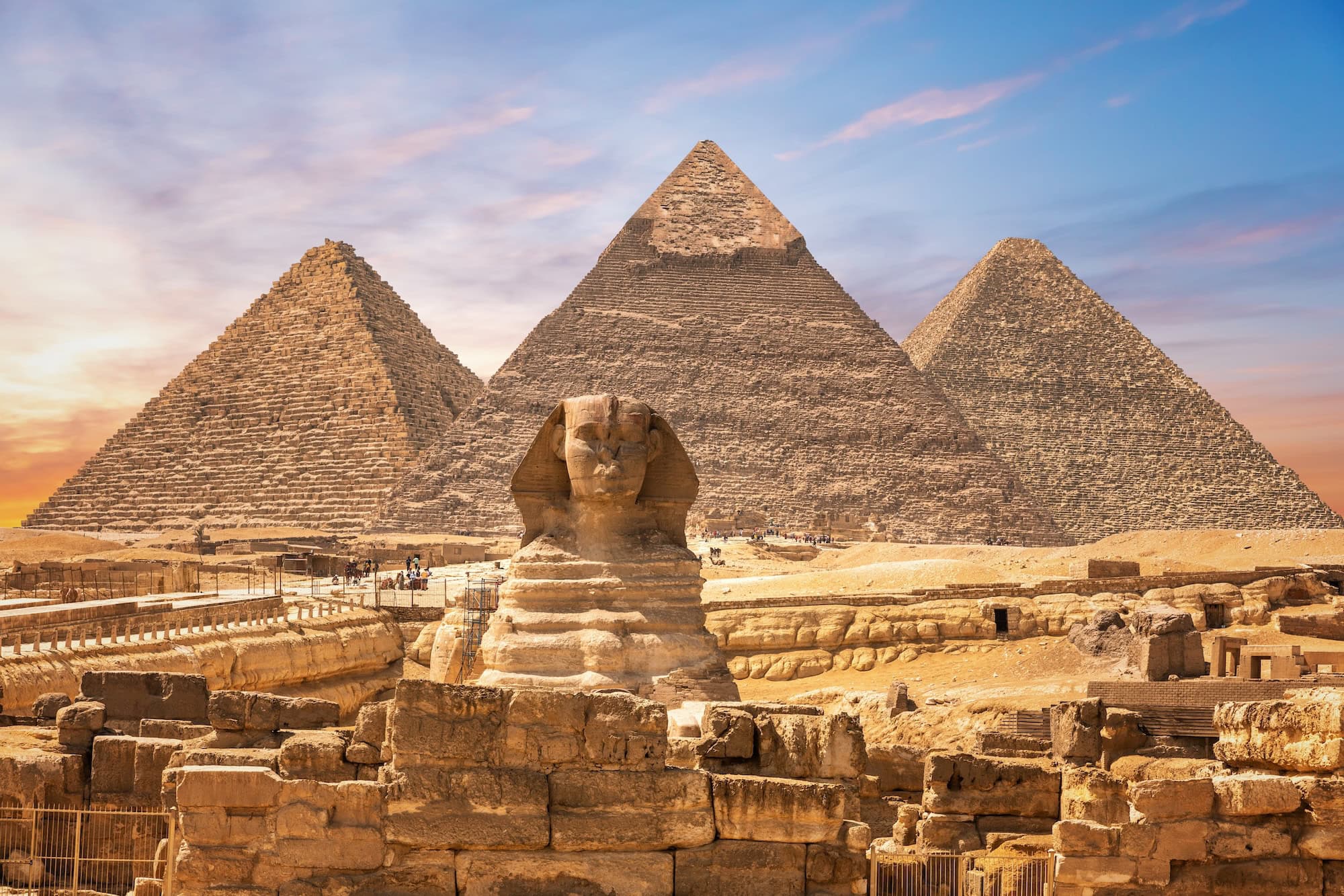 Sphinx and Pyramids of Giza, Egypt