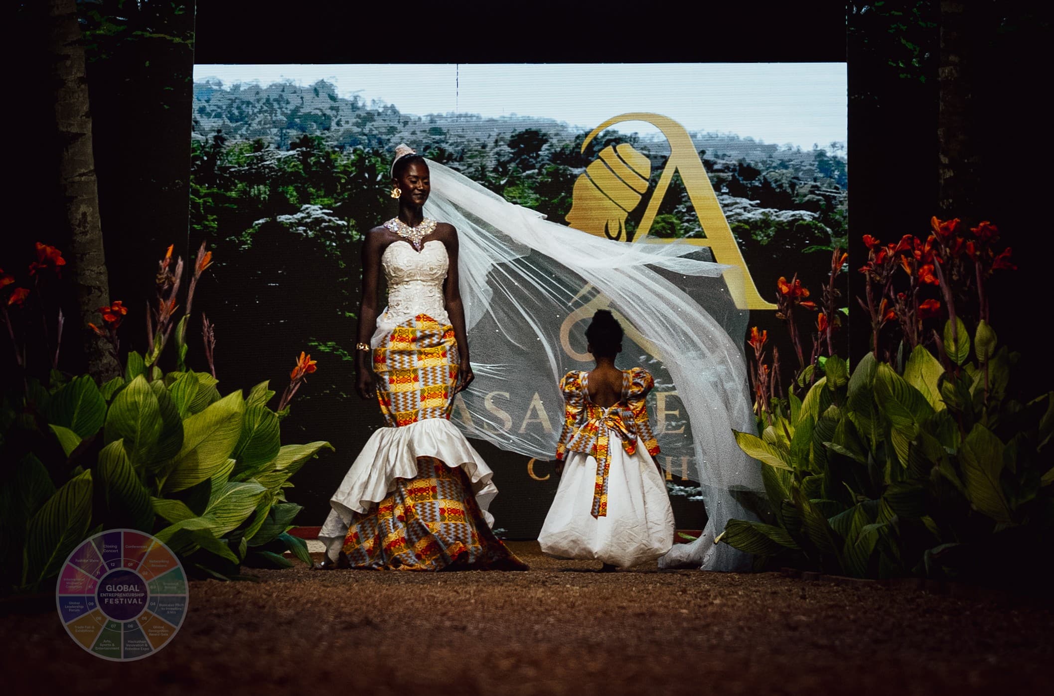 GEF International Fashion Show runway, Asante couture
